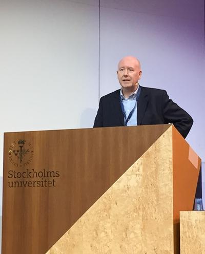 Professor John Armitage delivering 