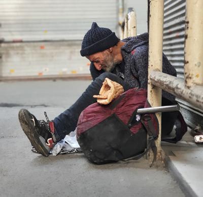 Homeless man