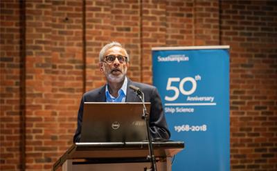 Professor Ajit Shenoi speaking