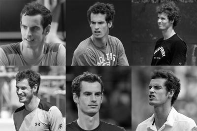Variation in photos of Andy Murray