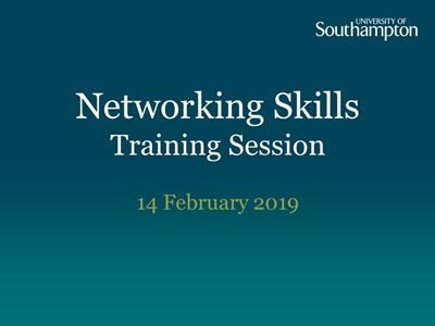 Networking Skills training