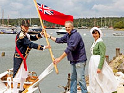 Jon Adams with Lord Nelson