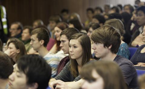 Students in lecture theatre