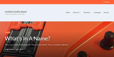 Residual Media Depot website