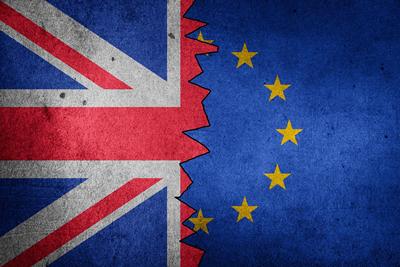 Brexit flag - UK and Europe
