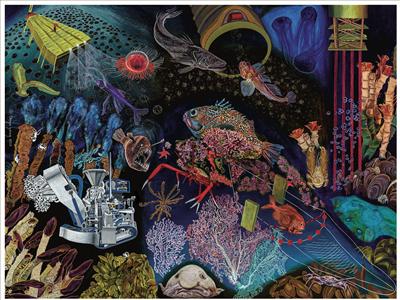 Illustration of under sea ecosystem