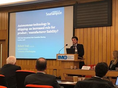 Robert veal speaks at IMO