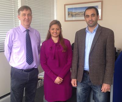 Two PhD students and supervisor