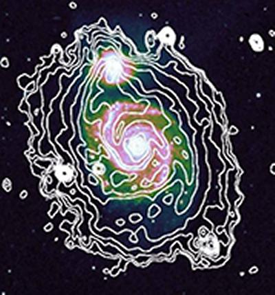 LOFAR map of the whirlpool galaxy