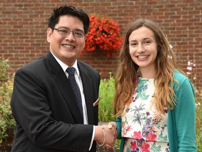 Emily Moore and Nicholas Ngoh