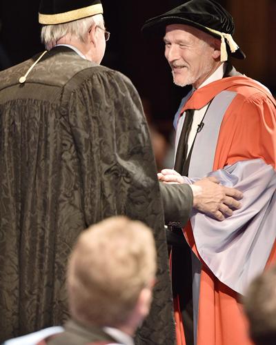 Steve Etches receives his Doctorate
