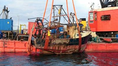 Fishing boat wreck