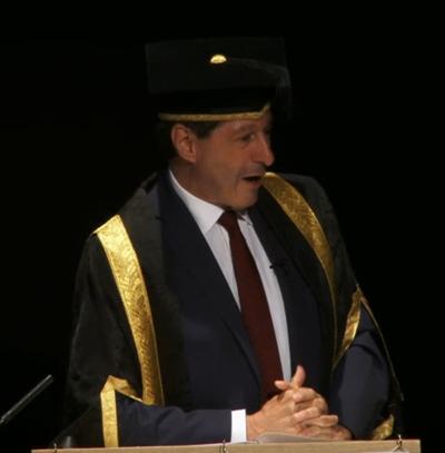 Jon Sopel at Southampton graduation