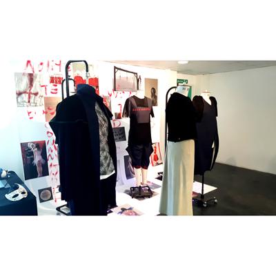 MA Fashion Design display