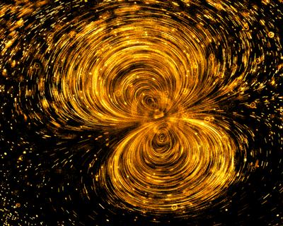 Fluid streams from an oscillating