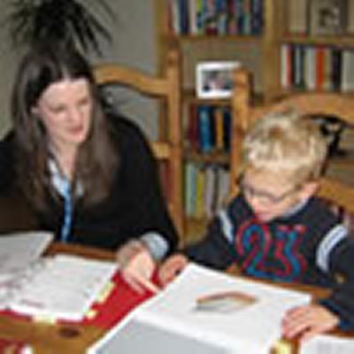 IQ testing mother and son