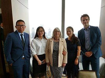 SBS students at the Shard