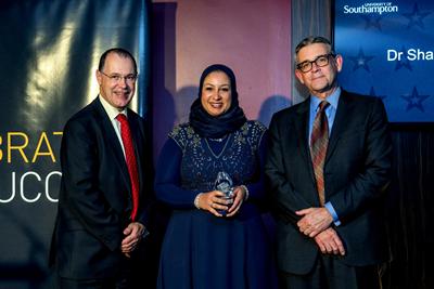 Award winner with Vice-Chancellor