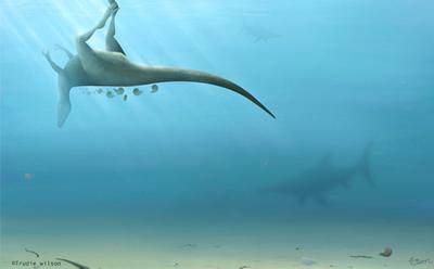 Artist's impression of the dinosaur