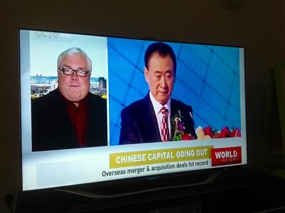 Mike Bastin on Chinese TV