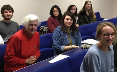 Gloria Morrison with Law students