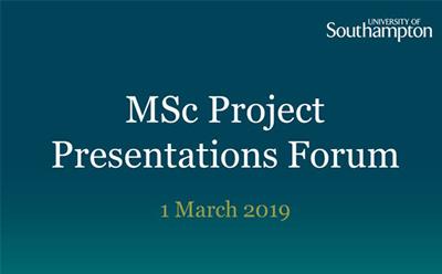 MSc Presentations 2019