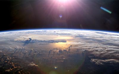 The world with a sun