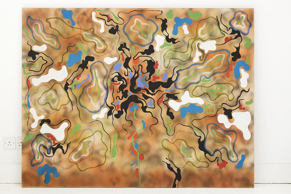 07. The Self Centered Flower of Human Kindness (Gates of Eden) 51 x 66in acrylic and oil on canvas 1965