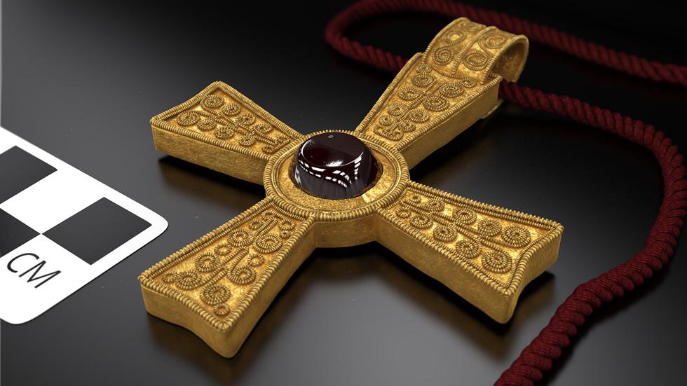 Figure 8b - computer graphic simulation of the cross in its original state