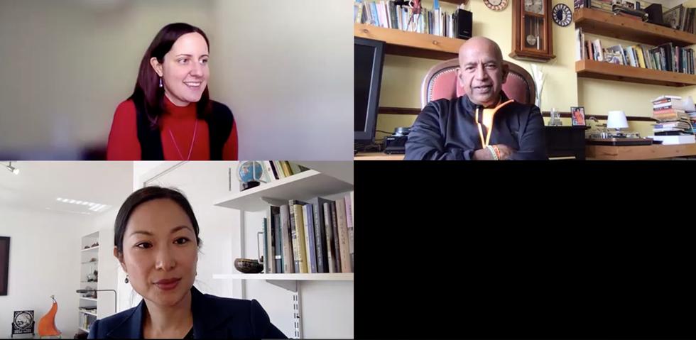 Ms Miriam Gomez Lopez, Prof Sri Kandiah, Ms Song Pan Utz