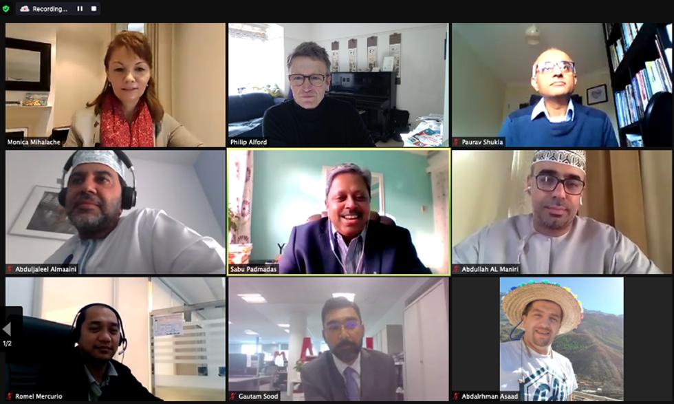 Screenshot of participants
