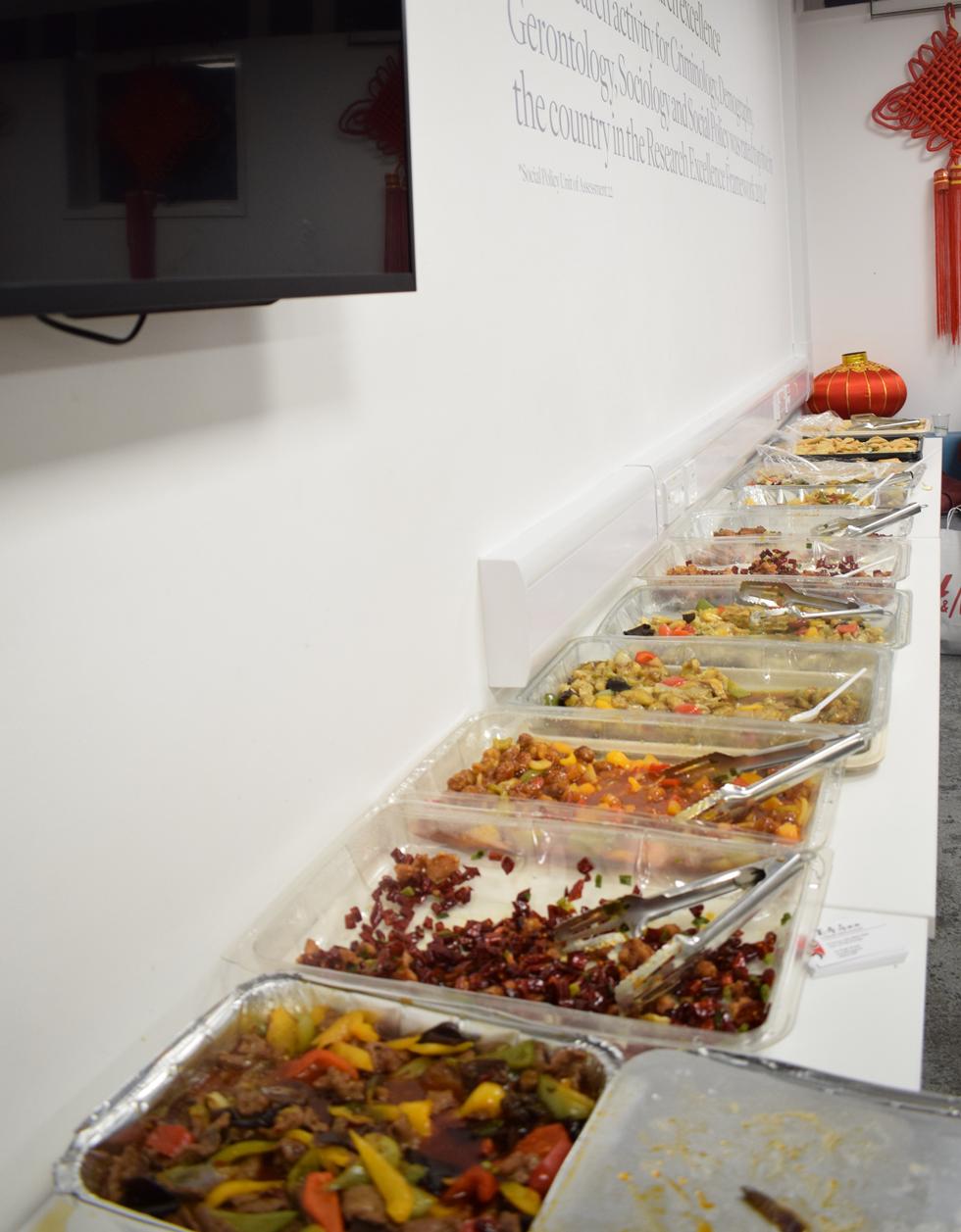Chinese buffet food 