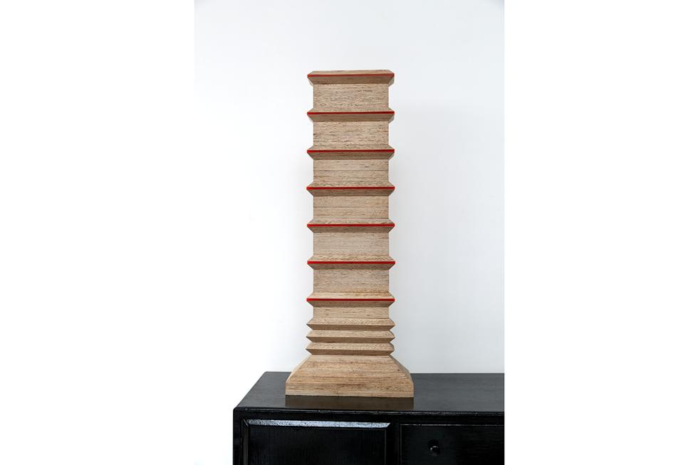 48. Maquette for Odalisk (1976) 14.5 x 7.5 x 37.5 Plywood and Perspex