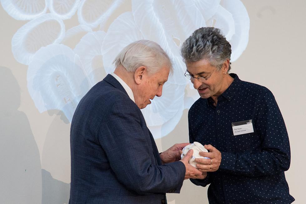 Professor Paul Brown with Sir David Attenborough