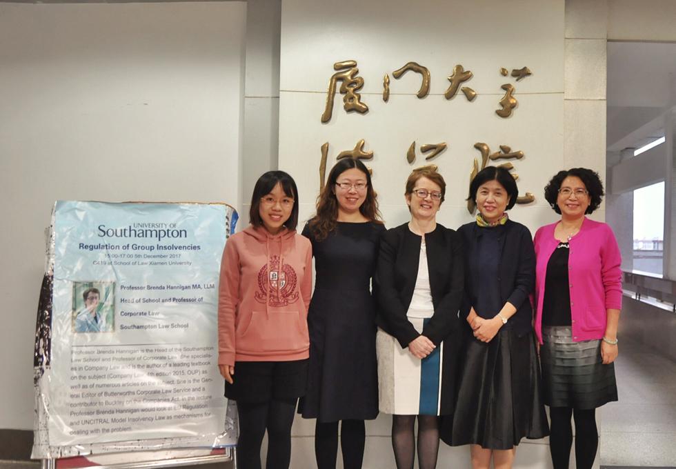 Xiamen Law School Dean, Deputy Dean and the International officer