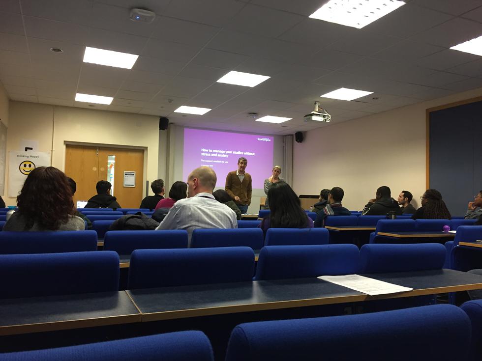 Graham Baxendale and Claudette Wilkins from the Student Experience team