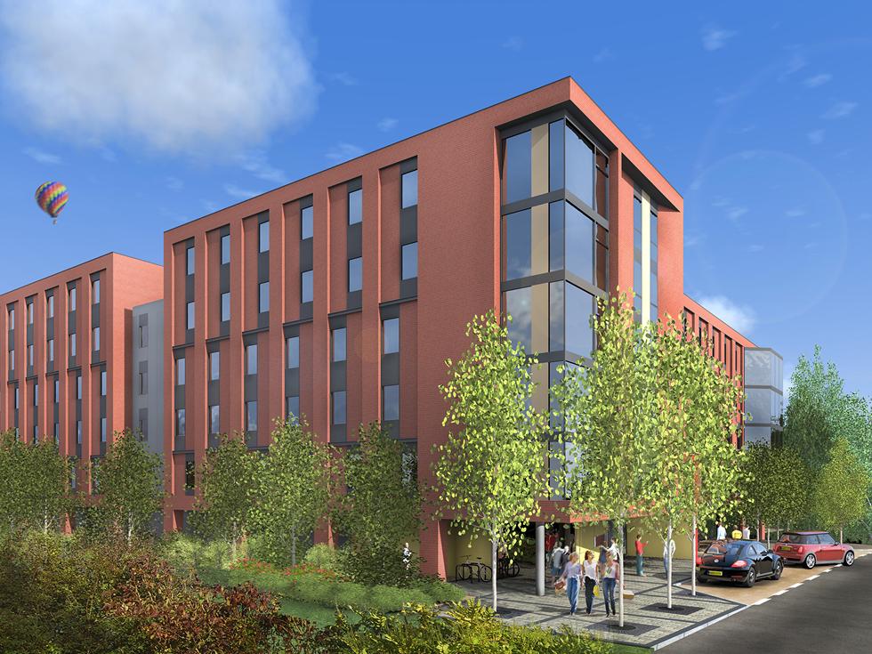 New halls in Winchester University of Southampton
