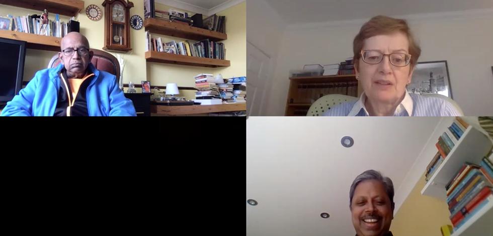 Prof Sri Kandiah, Prof Brenda Hannigan, Prof Sabu Padmadas