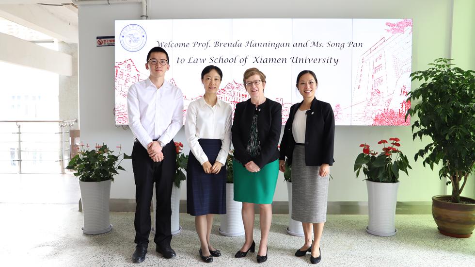 Song and Brenda visit Xiamen's Law School