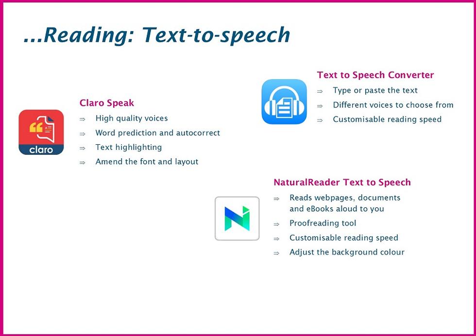 Reading: Text-to-speech