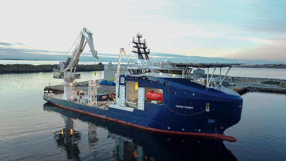 State-of-the-art offshore survey vessel Topaz Tiamat. Credit: MMT/Reach subsea