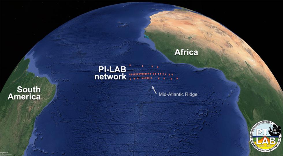 An upsurge of matter from deep beneath the Earth’s crust could be pushing the continents of North and South America further apart