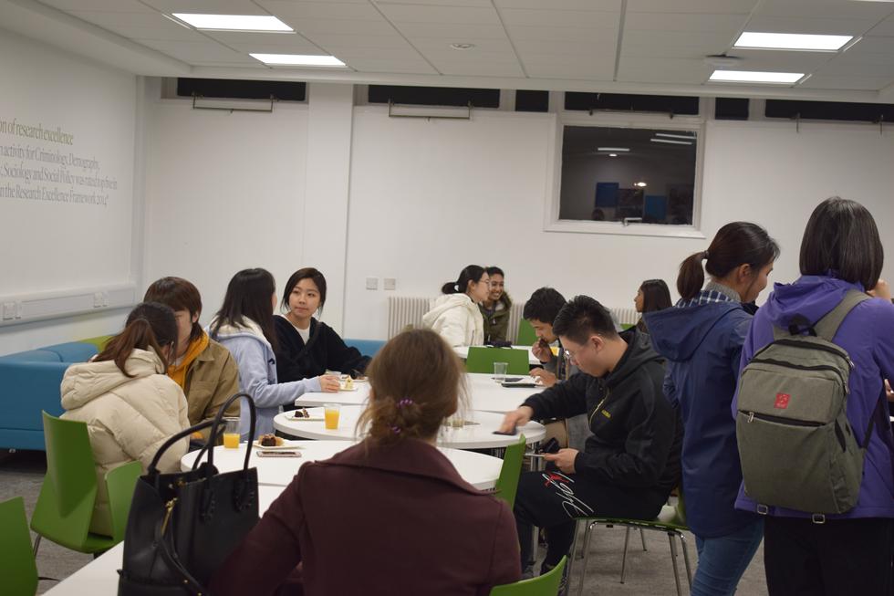 Attendees enjoying refreshments!