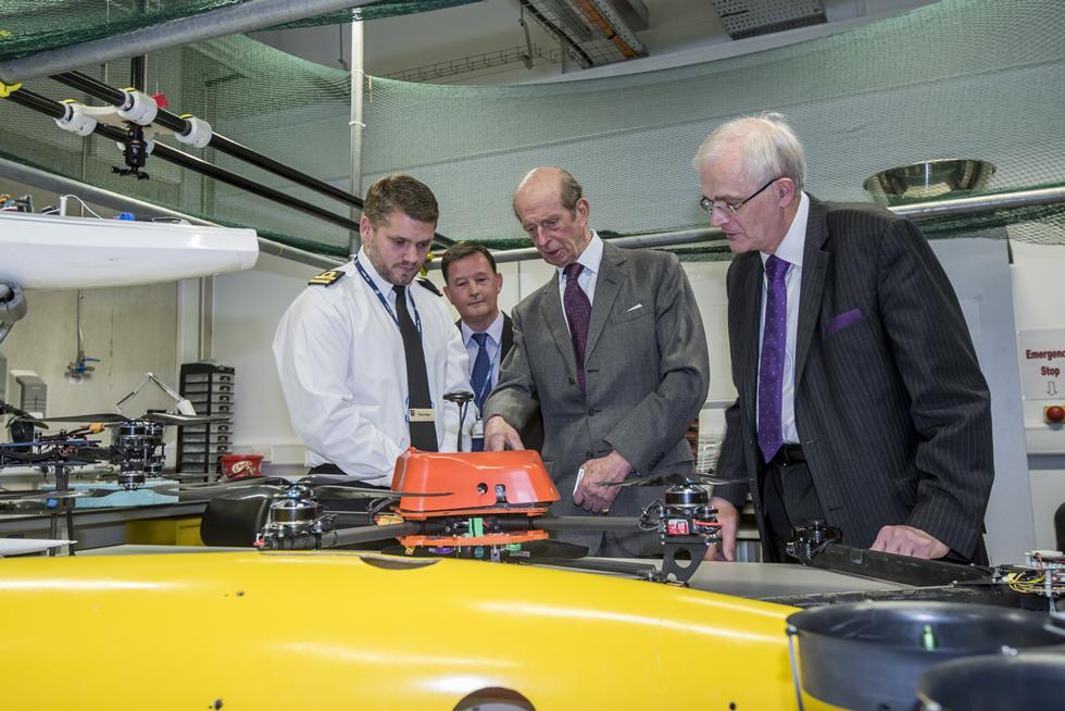 Recent graduate Lt Stephen Mace discusses the power of drones in the Autonomous Systems Laboratory 