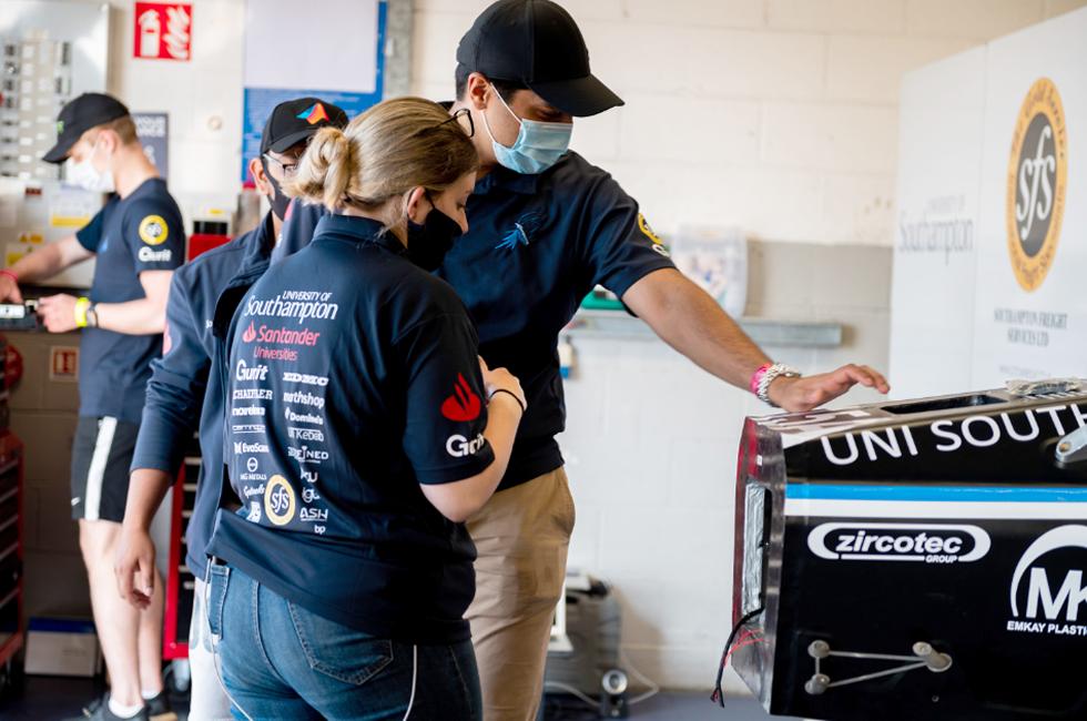 Formula student team at Silverstone