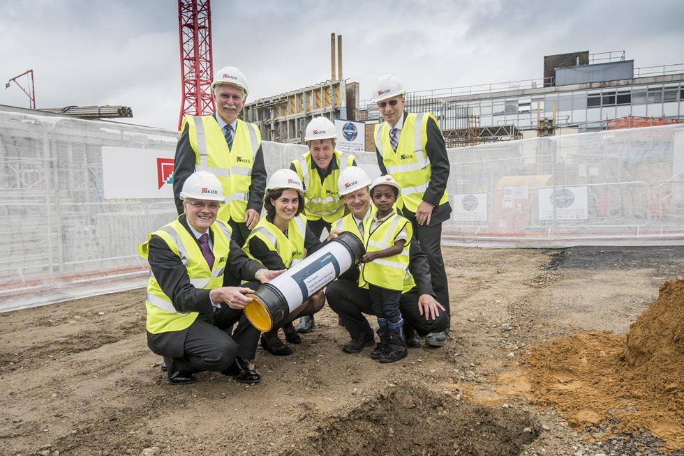 The time capsule gets buried