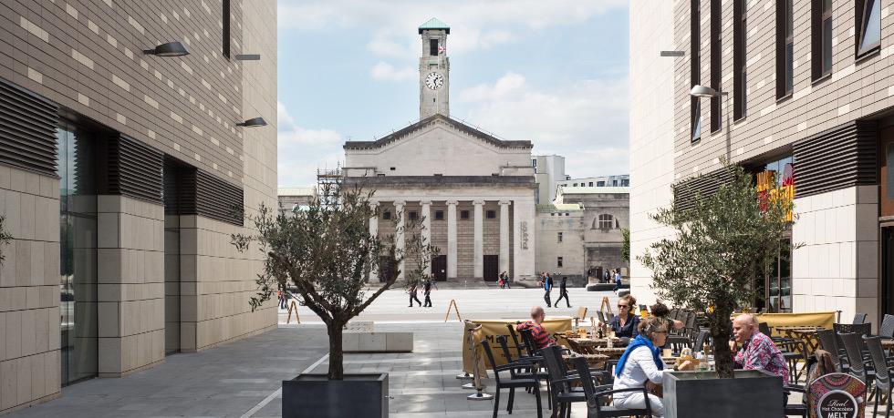 Studio 144 looking out to Guildhall Square