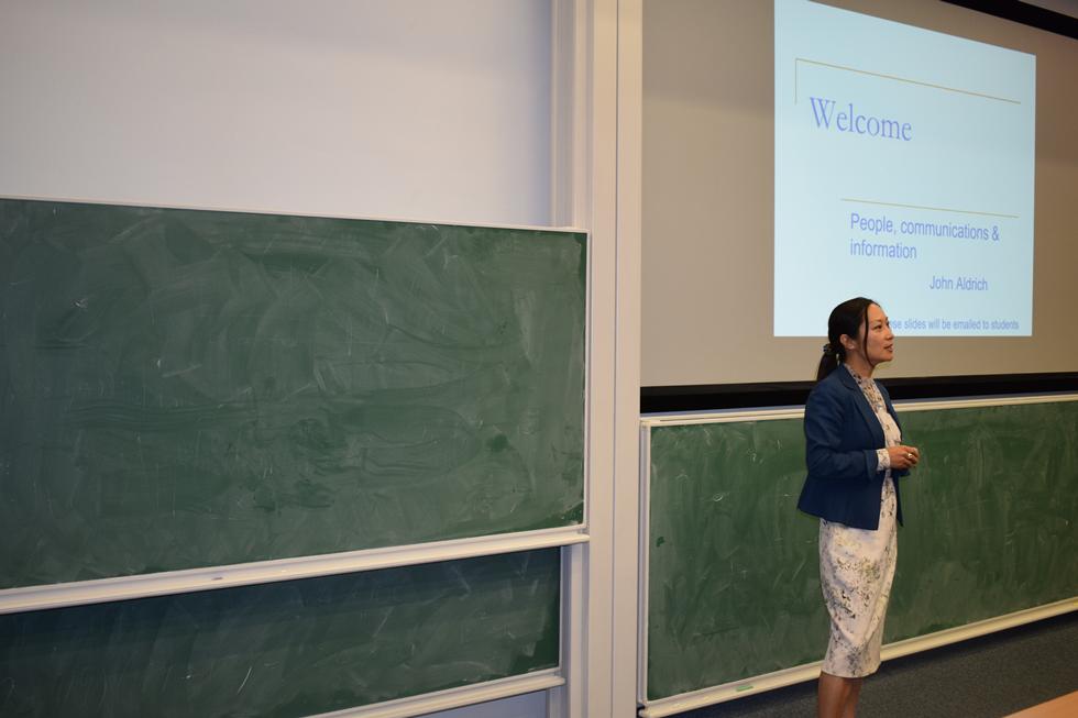 Song Pan Utz introducing the FIO team members