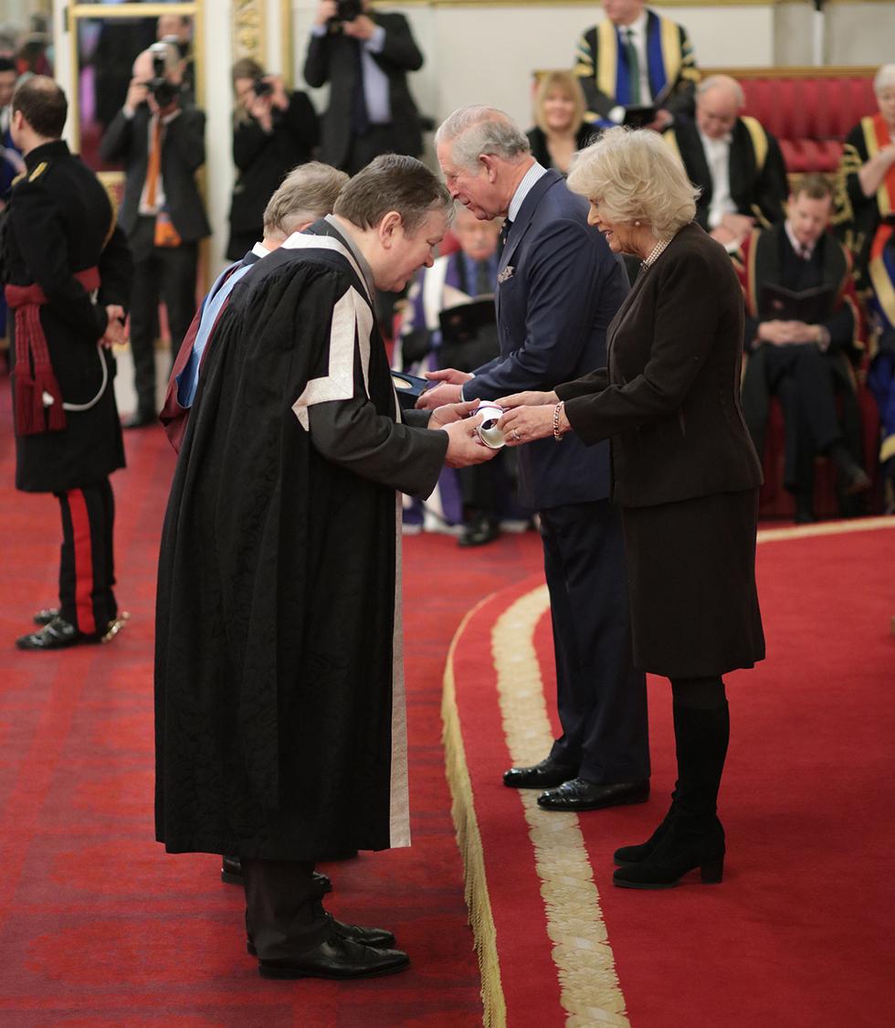 Prince Charles in Palace presentation.