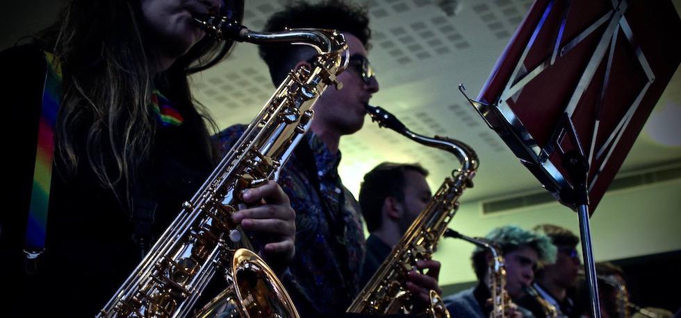 Southampton University Jazz Band performing in SUSU Bar 2 